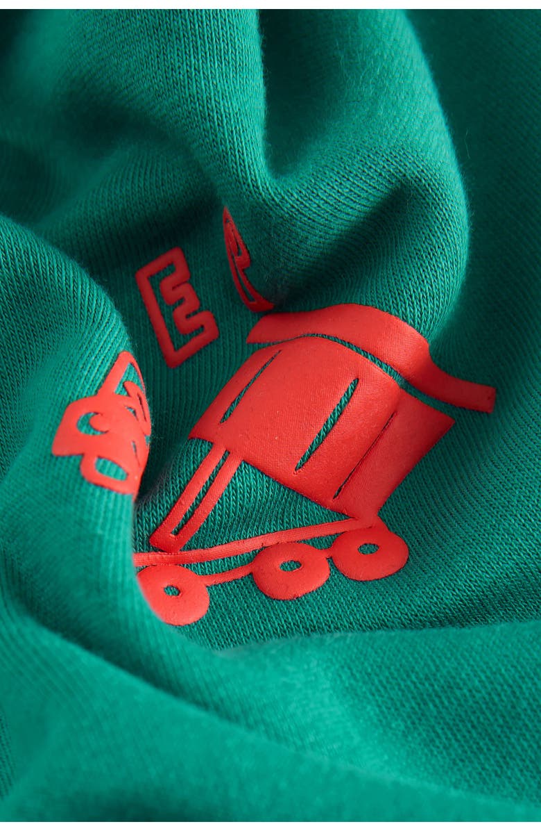 NEXT Kids' Construction Cotton Blend Sweatshirt & Sweatpants Set, Alternate, color, Green