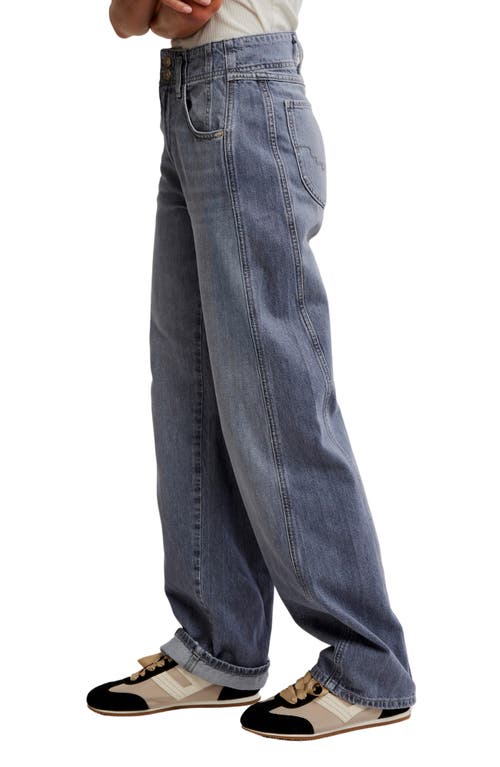 Free People Aster High Rise Straight Leg Jeans In Slate