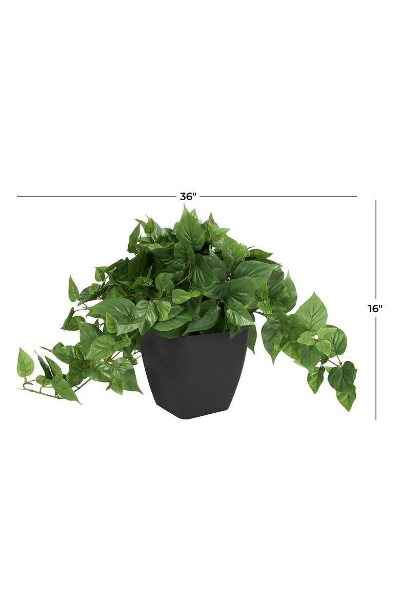 GINGER BIRCH STUDIO Green Faux Foliage Potted Artificial Plant, Alternate, color, Green