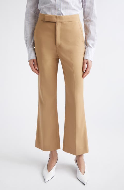High Waist Organic Cotton Flare Pants