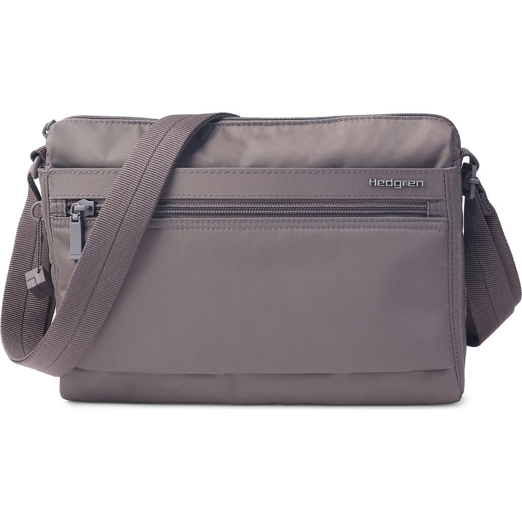 Hedgren Medium Eye Rfid Water Repellent Shoulder Bag In Gray