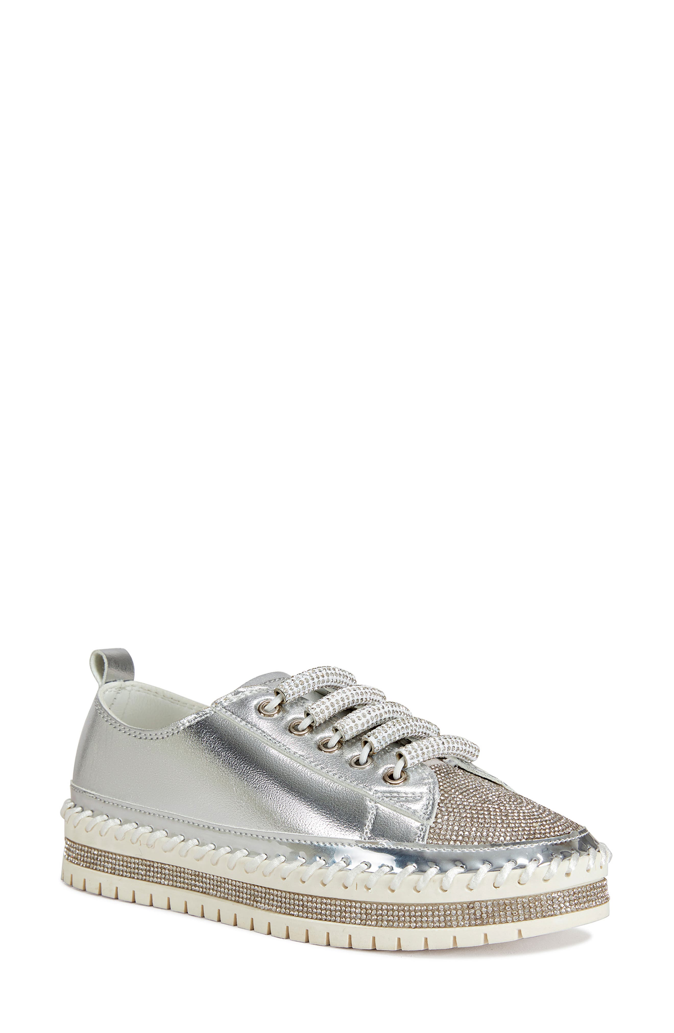 AZALEA WANG Boyant Sneaker, Main, color, Silver