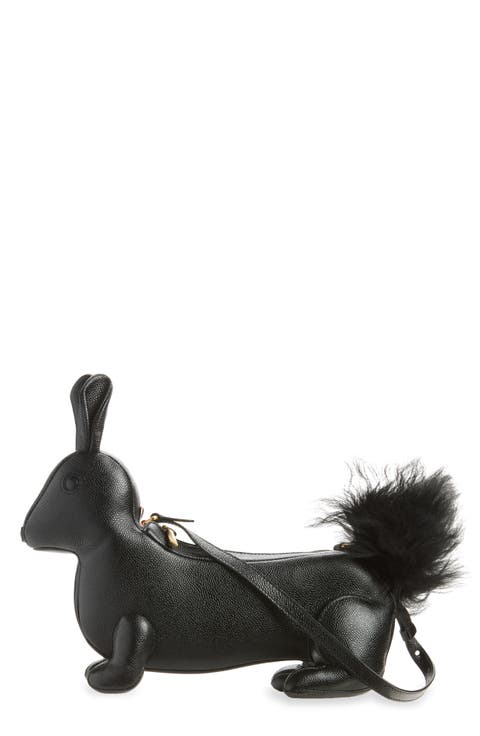 Baby Rabbit Pebbled Leather Shoulder Bag
