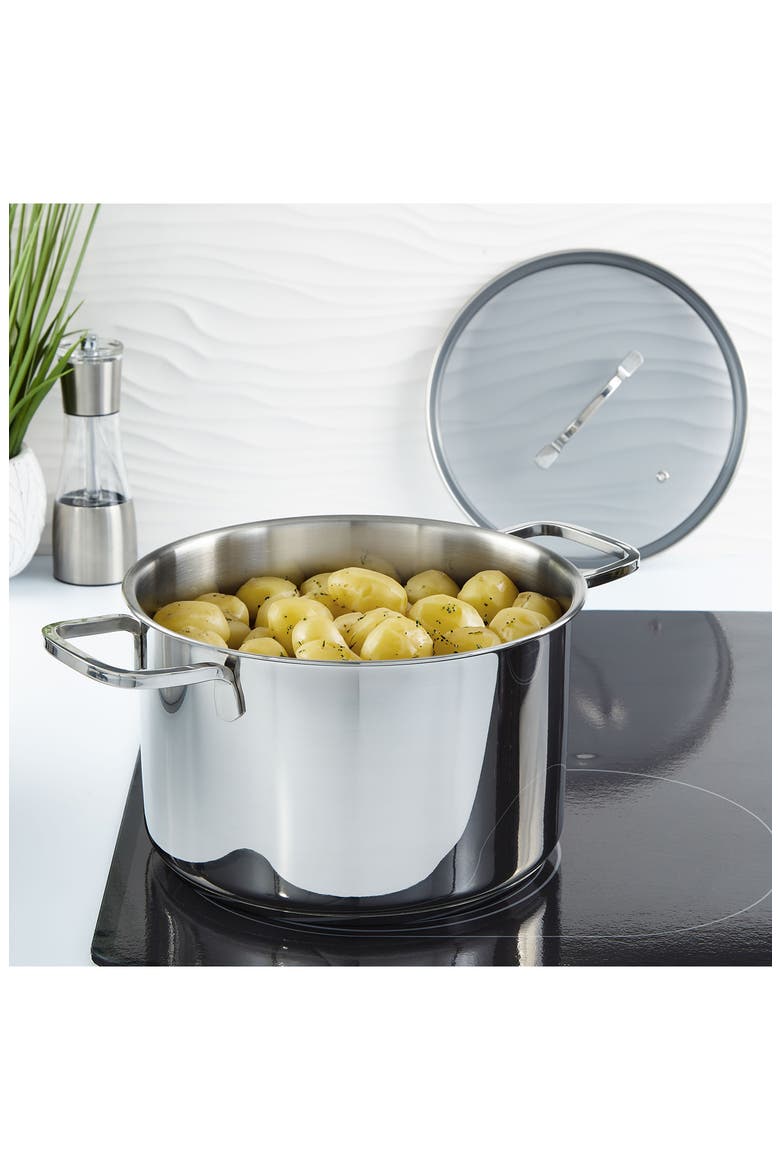 DiNA Helix 4-Piece Stockpot Set, Alternate, color, SILVER
