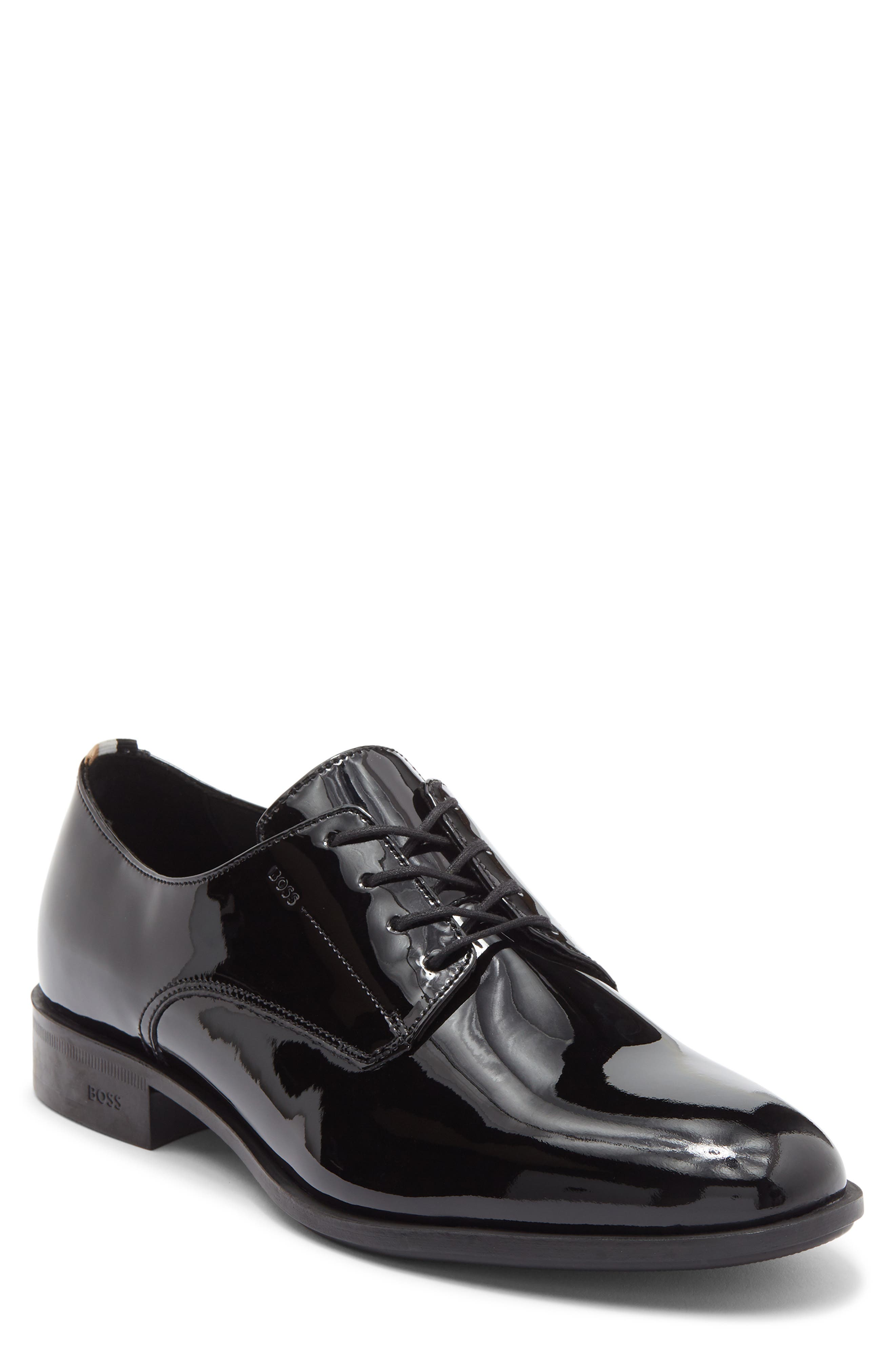 BOSS Colby Patent Derby, Main, color, Black