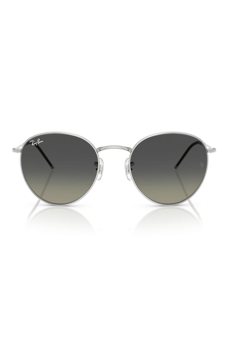 55mm Gradient Phantos Sunglasses, Main, color, SILVER / GREY GRADIENT