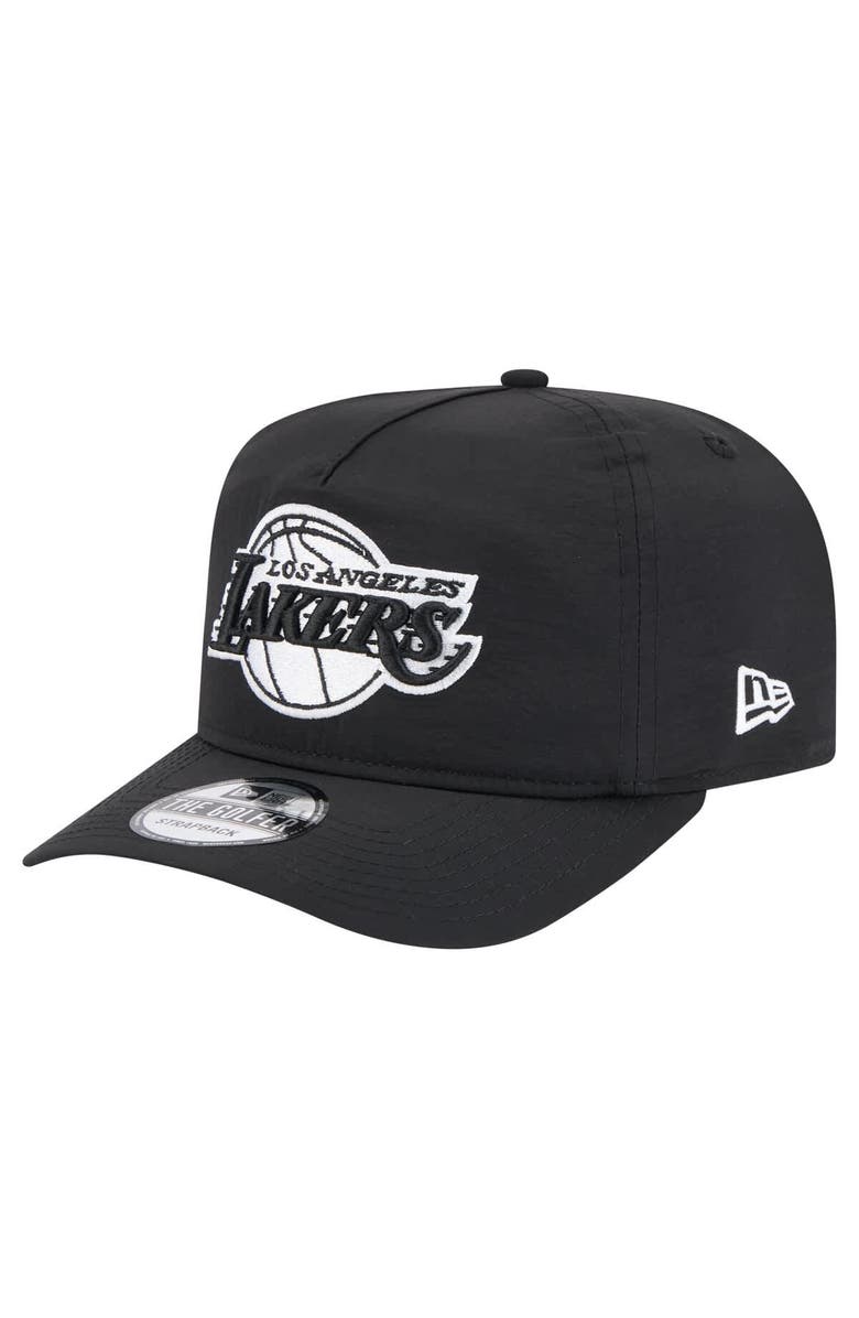 New Era Men's New Era Black Los Angeles Lakers Injection Everyday Golfer Adjustable Hat, Main, color, 