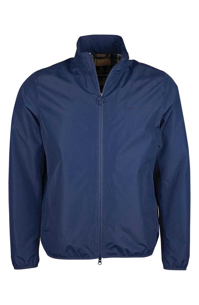 Barbour Korbel Zip-Up Rain Jacket, Alternate, color, Navy