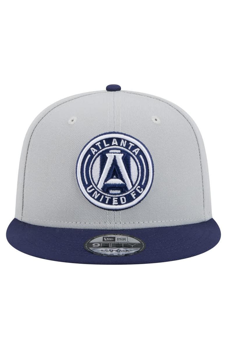 New Era Men's New Era Gray Atlanta United FC Color Pack Two-Tone 9FIFTY Snapback Hat, Alternate, color, Gray