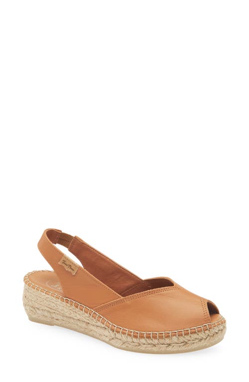 Toni Pons Bernia Espadrille Wedge In Cuero