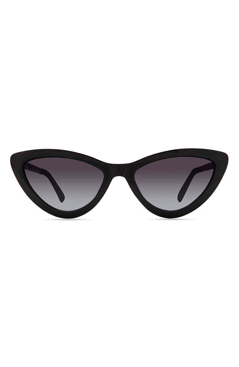 Eco Mina Cat Eye Sunglasses, Main, color, Black