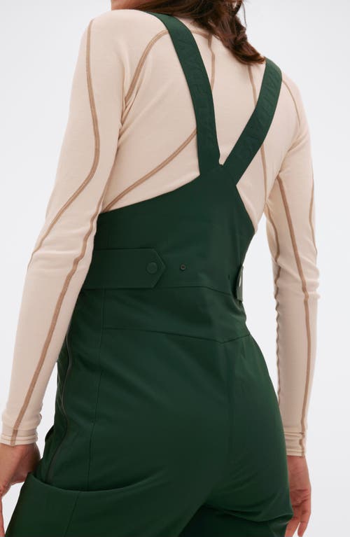 Halfdays Carson Waterproof Snow Bib Overalls In Alpine Green