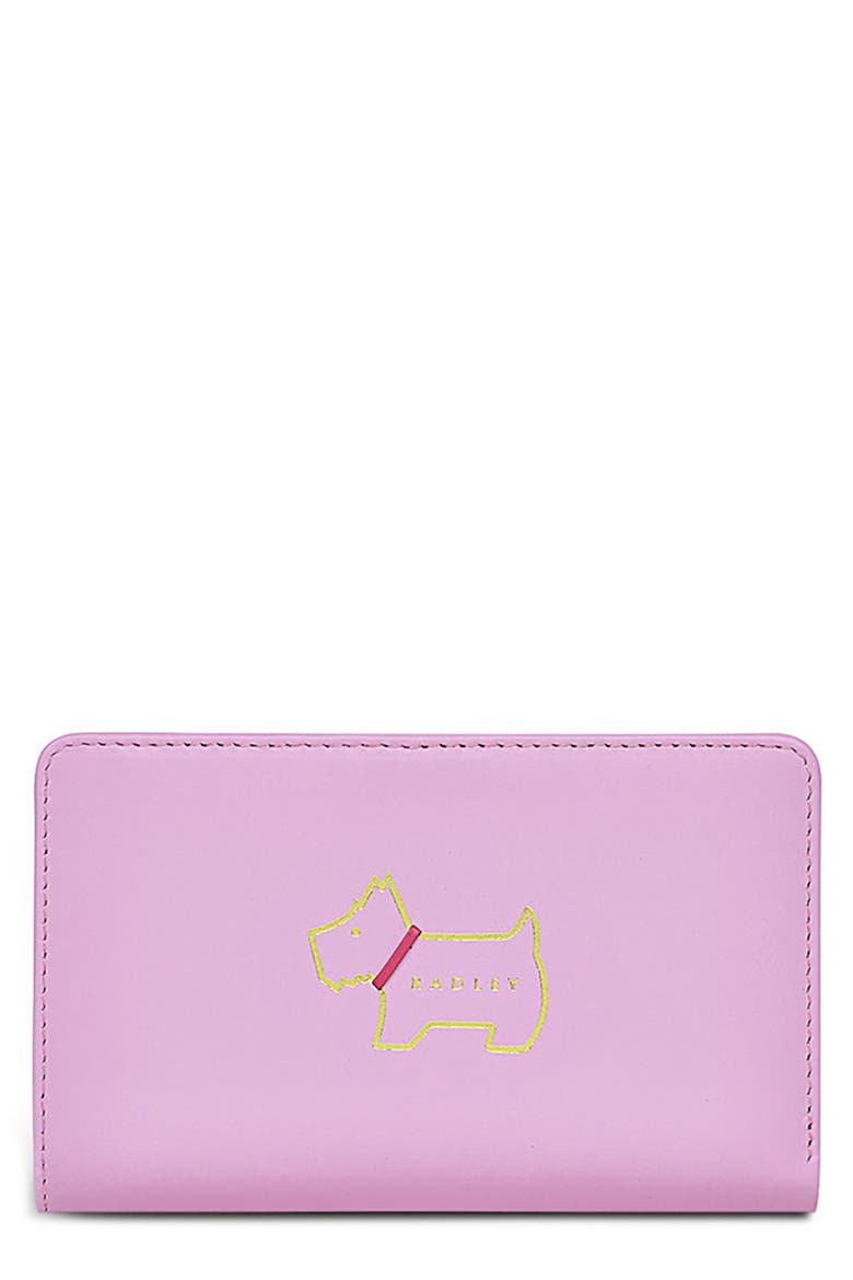 Heritage Dog Bifold Wallet, Main, color, SUGAR PINK