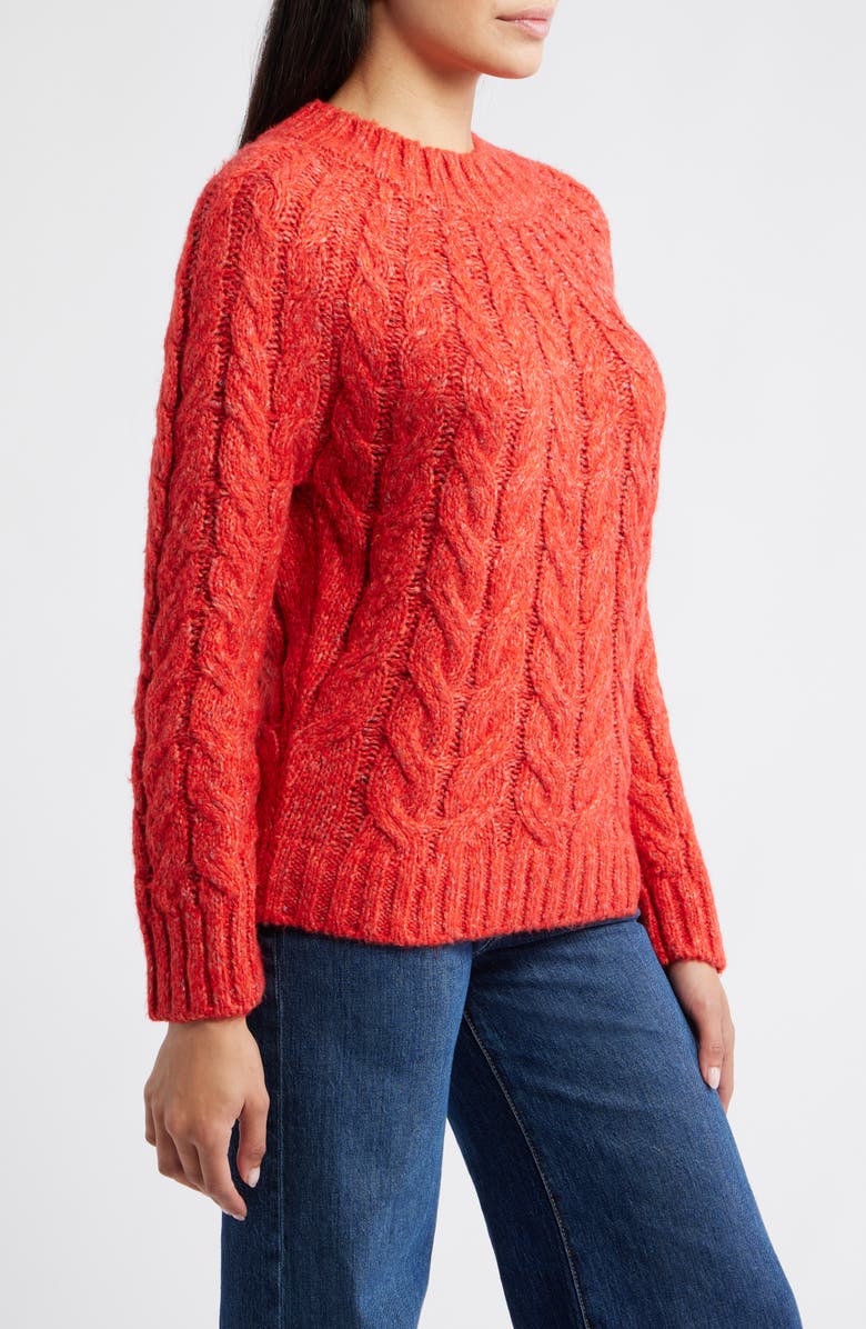 Hatley Dylan Cable Stitch Sweater, Alternate, color, Ruby Red