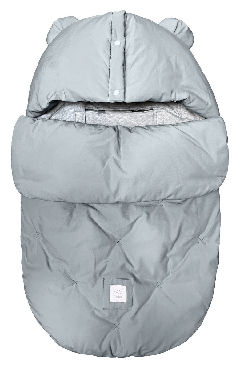 7 A.M. Enfant BébéPOD Bunting, Main, color, Bondi Blue