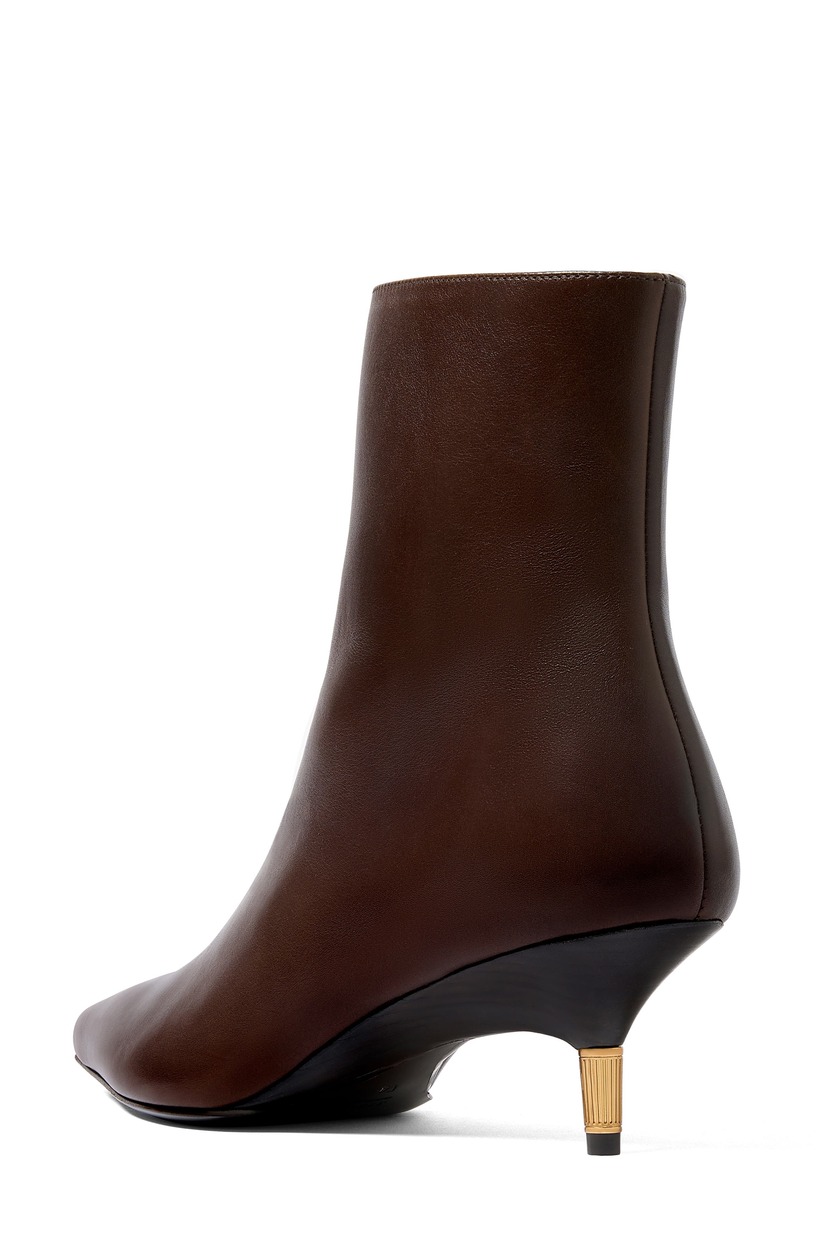 Khaite Bella Kitten Heel Ankle Boot, Alternate, color, 646 Vintage Brown