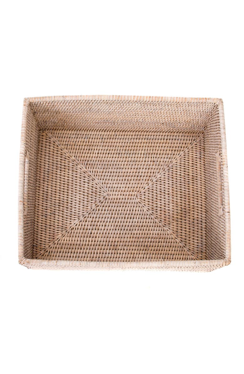Artifacts Trading Company<sup>™</sup> Artifacts Rattan Rectangular Storage Basket, Alternate, color, White Wash
