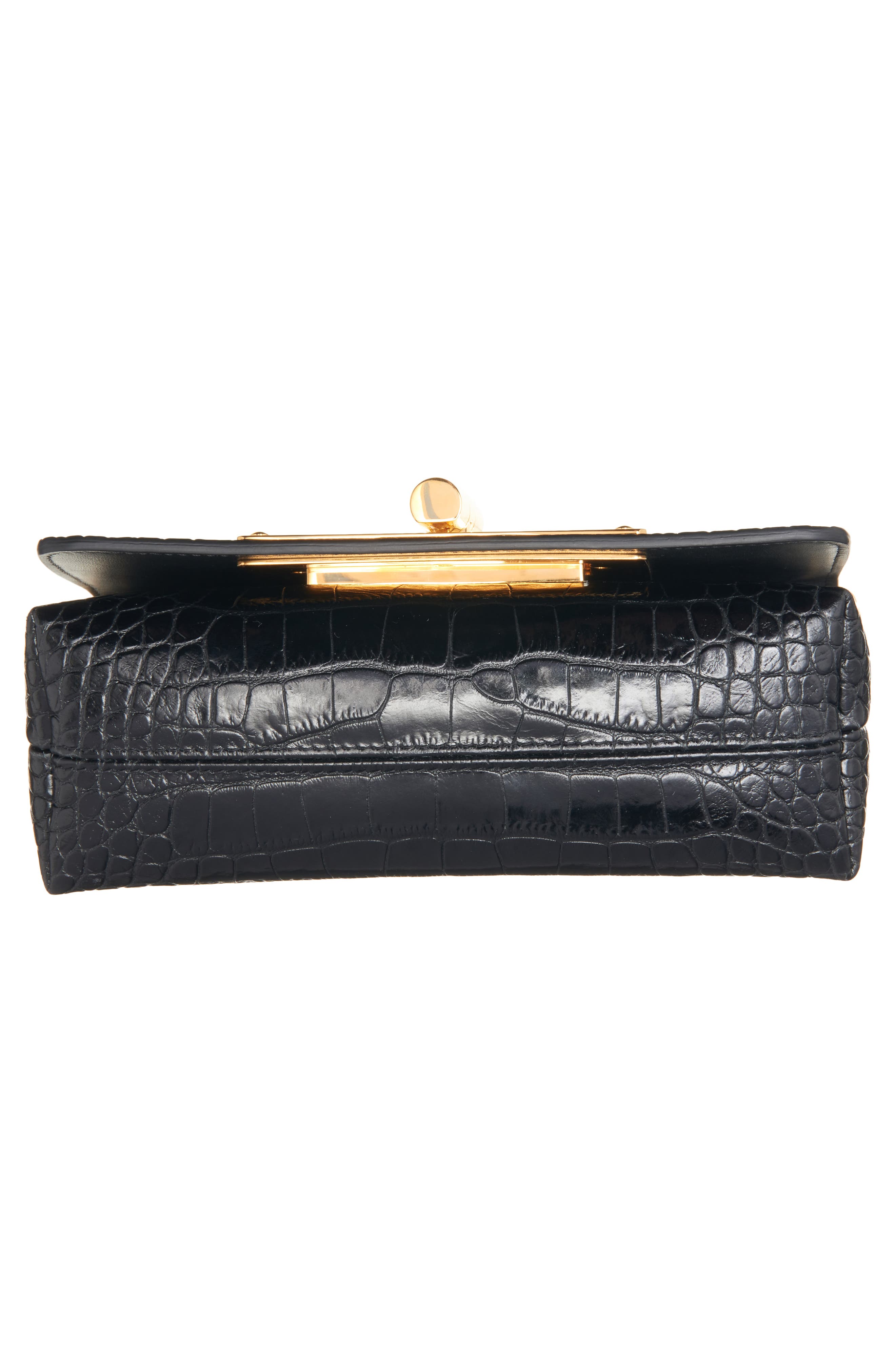 TOM FORD Mini Natalia Croc Embossed Leather Shoulder Bag, Alternate, color, 