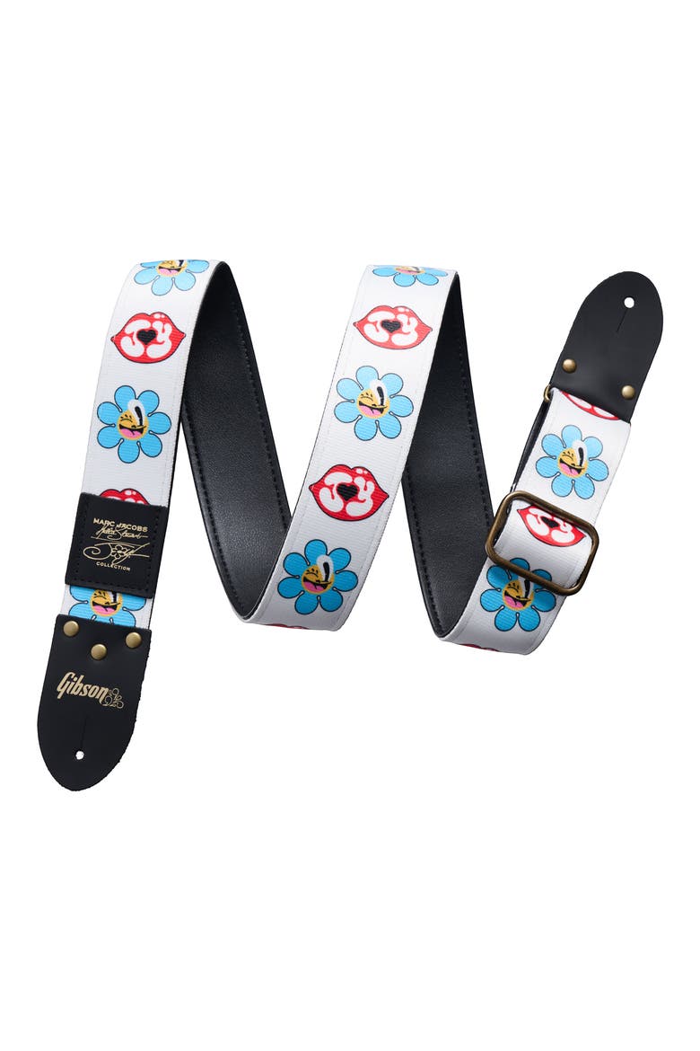 x Marc Jacobs Gibson Joy Guitar Strap, Main, color, WHITE