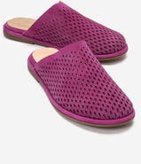 Forever & Always Shoes Melara Leather Slip On Mule
