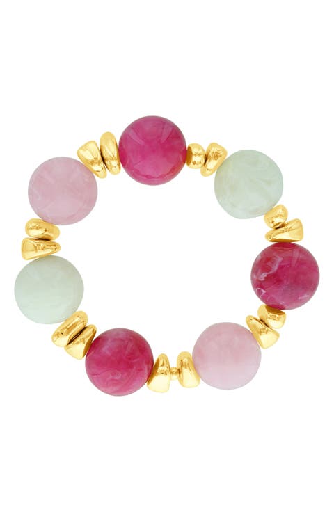 Bohemian Resin Stretch Bracelet