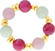 OLIVIA WELLES Bohemian Resin Stretch Bracelet
