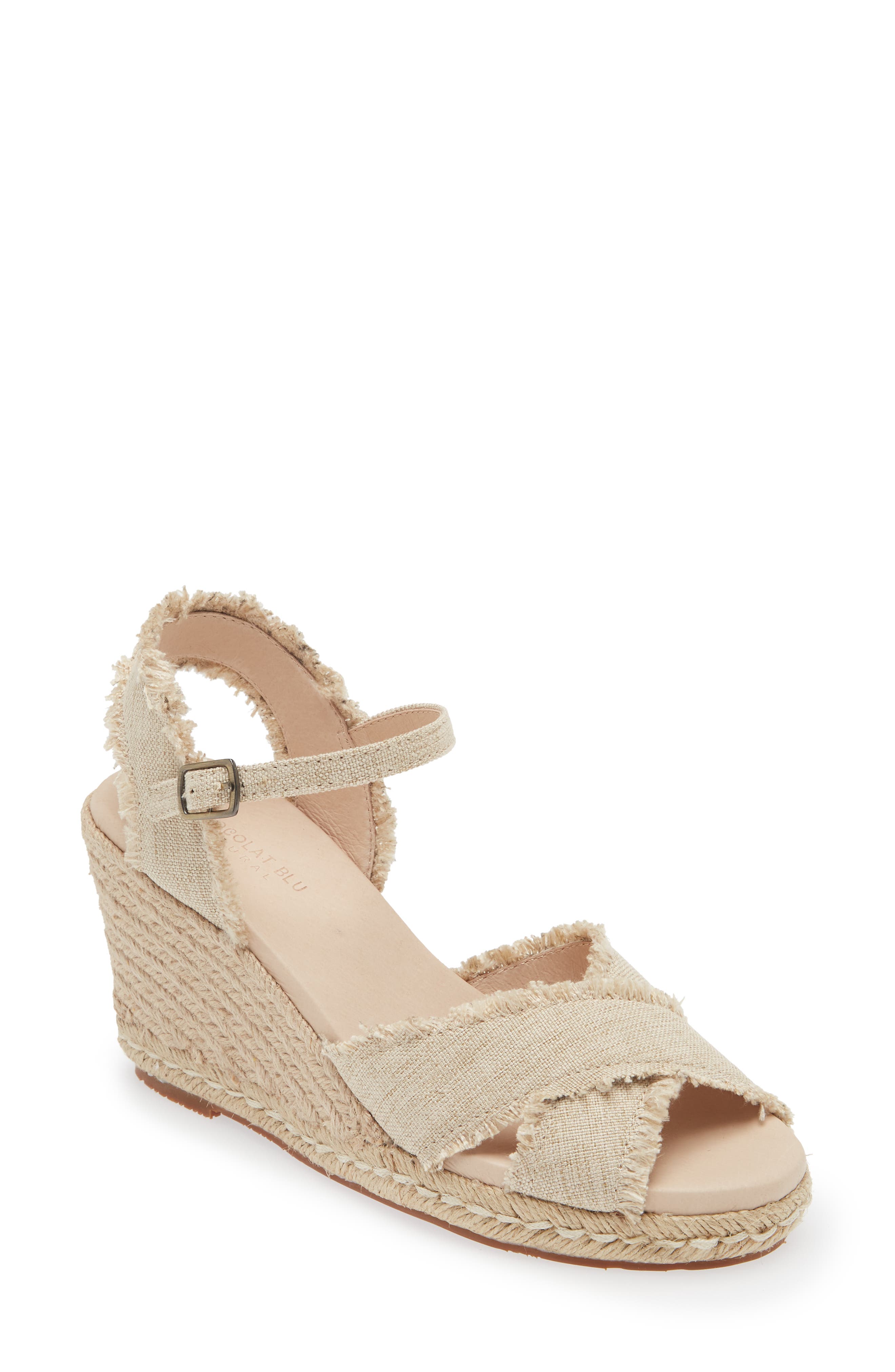 Chocolat Blu Unna Espadrille Wedge, Main, color, 