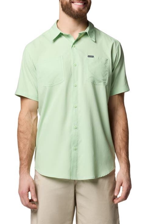 Red Eagle Lake Omni-Wick™ Short Sleeve Button-Up Shirt