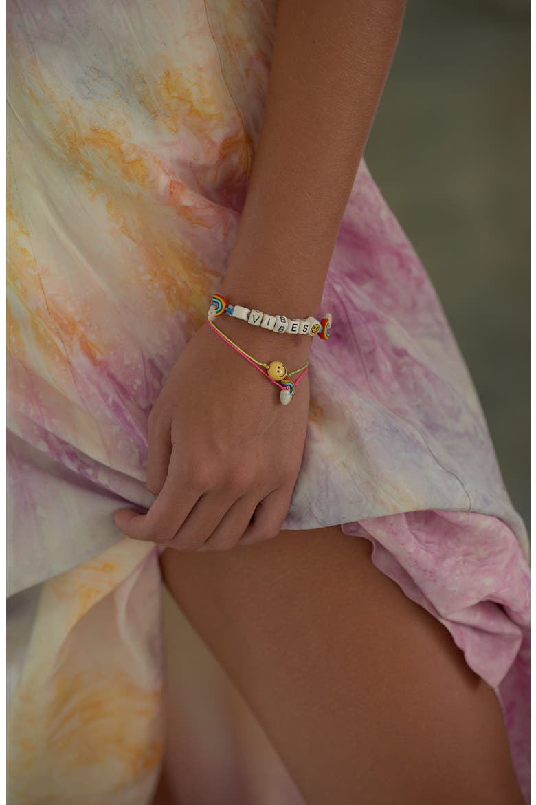 Rainbow Smile Bracelet Set, Alternate, color, Rainbow