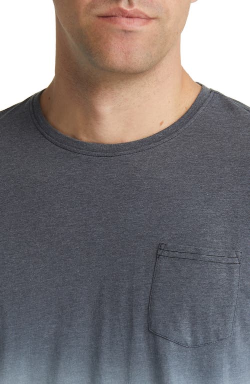 Stone Rose Dip Dye Pocket T-shirt In Black