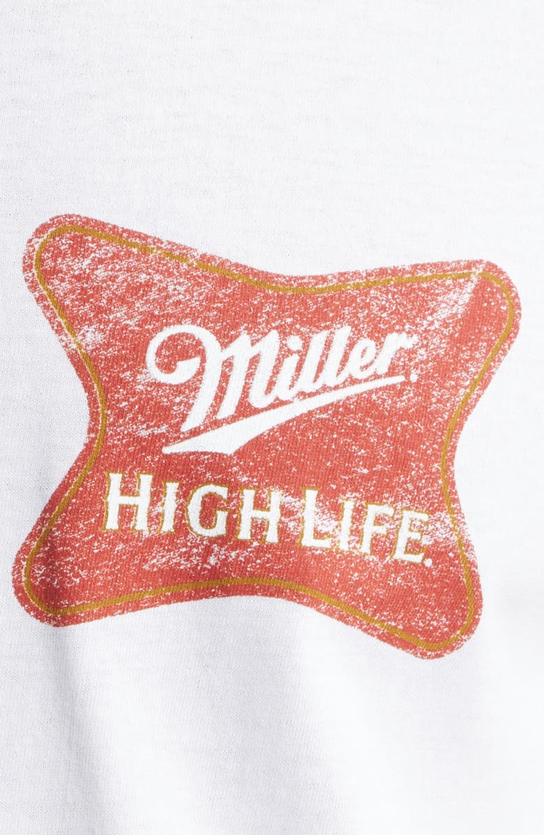 The Forecast Agency Miller High Life Graphic T-Shirt, Alternate, color, White