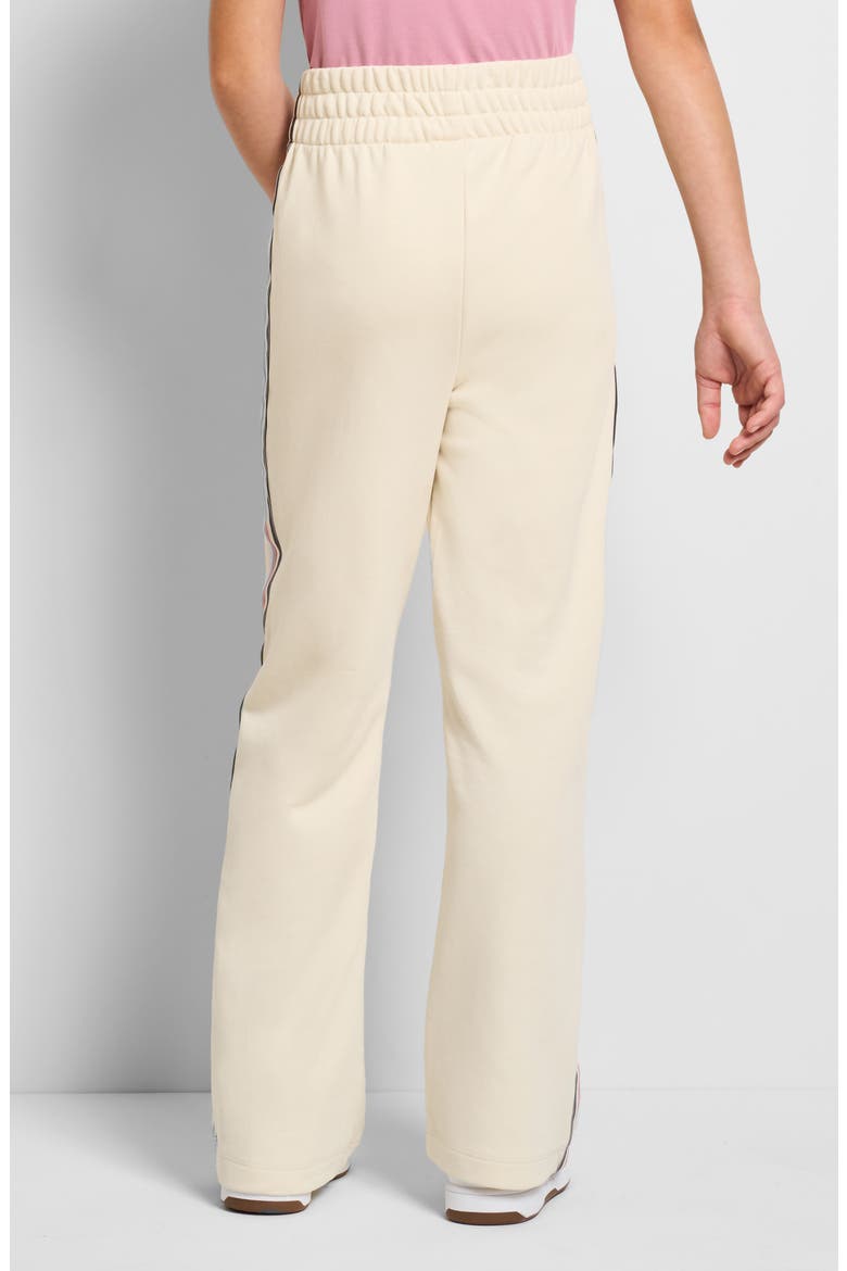 Kids' Stripe Wide Leg Pull-On Pants, Alternate, color, TAN COMBO