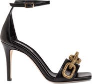 Serena Uziyel Catena Black High- Heel Ankle Sandal