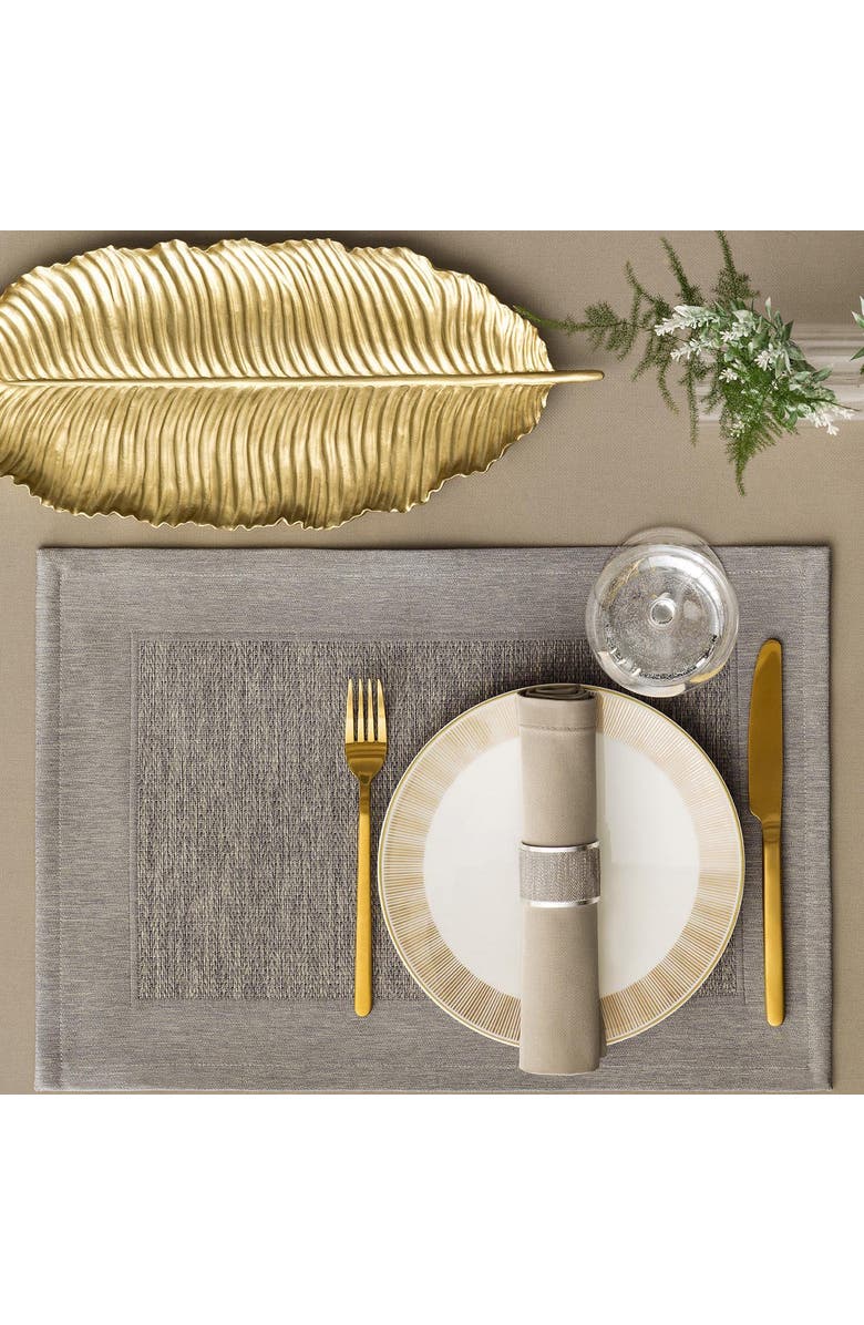 Togas Chelsea Table placemat, Alternate, color, Grey