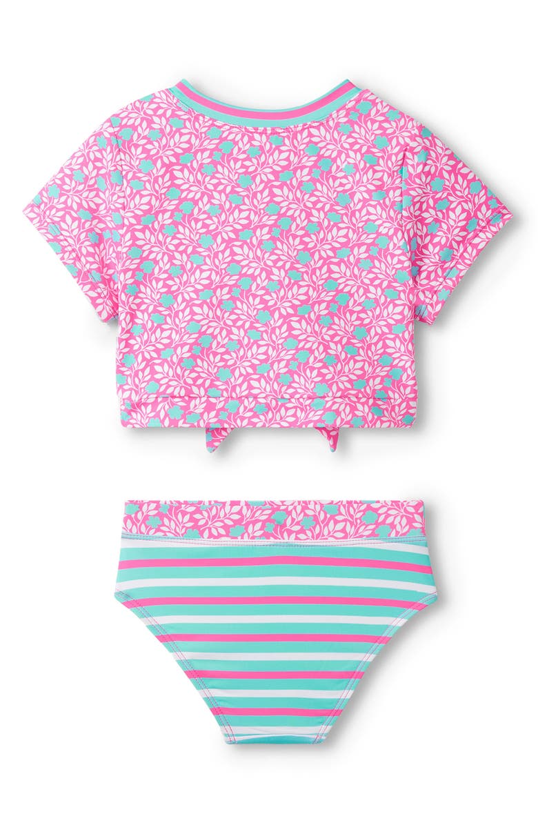 Hatley Kids' Mini Vines Two-Piece Swimsuit, Alternate, color, Pink