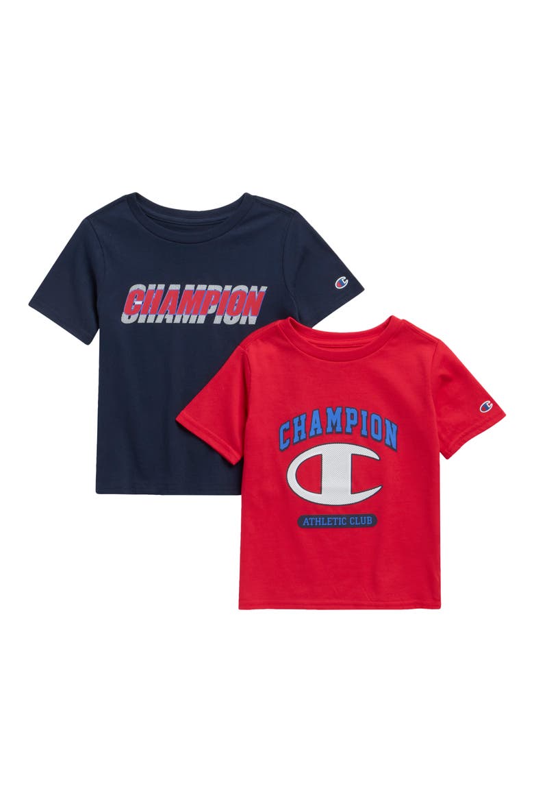 Kids' 2-Pack Assorted T-Shirts, Main, color, NAVY BLAZER