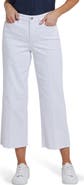 NYDJ Coco High Waist Raw Edge Relaxed Crop Wide Leg Jeans