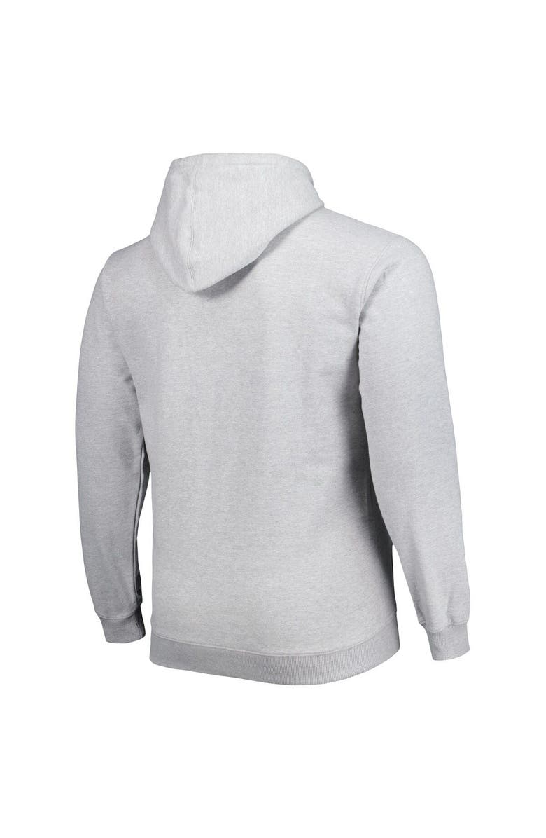 FANATICS Men's Fanatics Branded Heather Gray Phoenix Suns Big & Tall Wordmark Pullover Hoodie, Alternate, color, Heather Gray