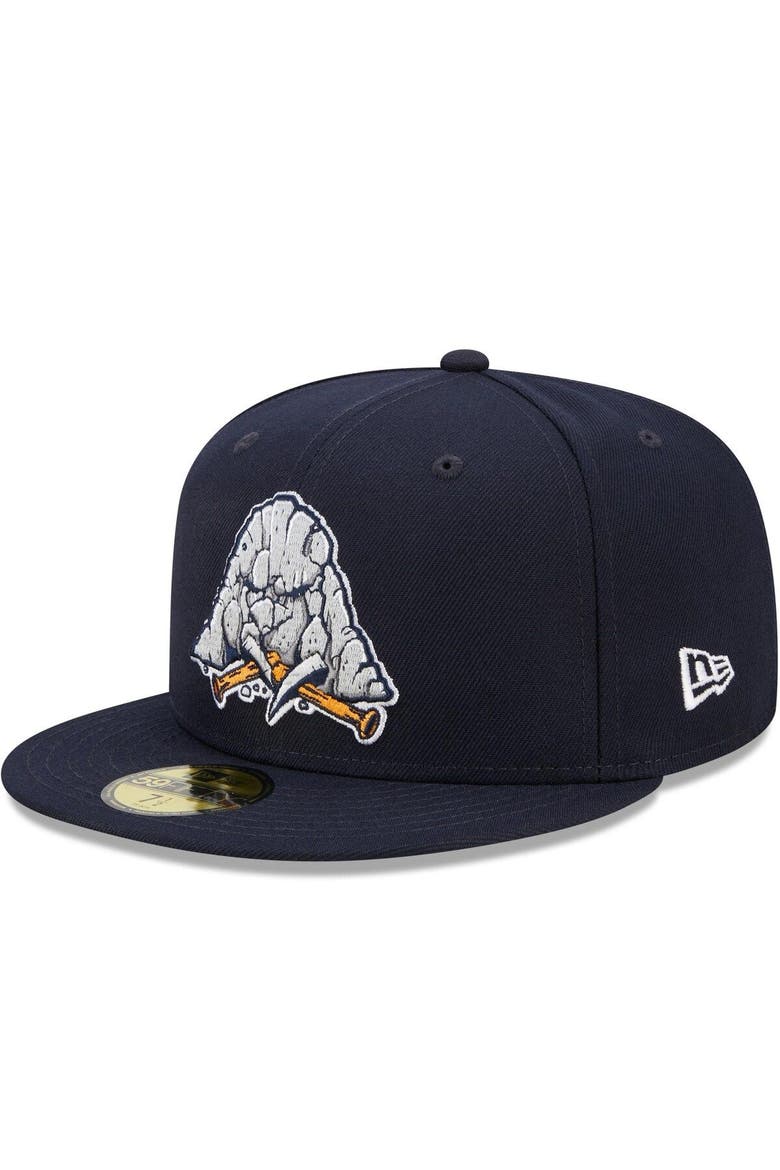 Men's New Era Navy Midland Rockhounds Marvel x Minor League 59FIFTY Fitted Hat, Main, color, Navy