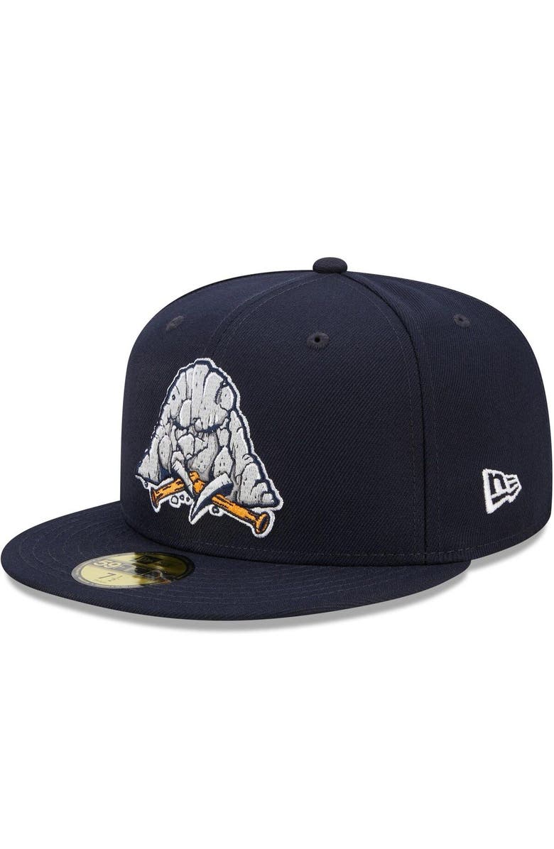 New Era Men's New Era Navy Midland Rockhounds Marvel x Minor League 59FIFTY Fitted Hat, Main, color, Navy