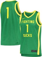 Nike Men's Nike #1 Green Oregon Ducks Replica Basketball Jersey