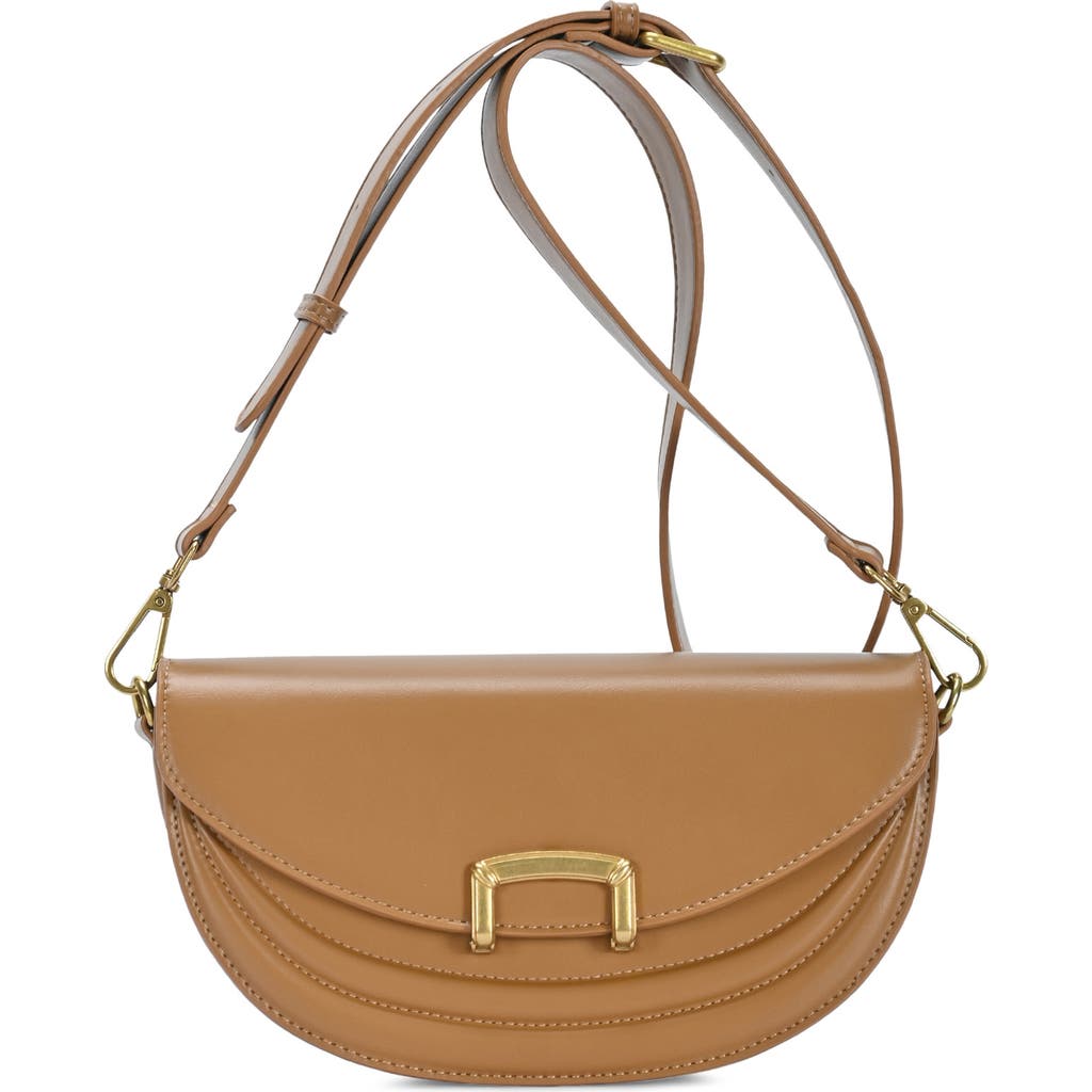 Madison West Buckle Half Moon Crossbody Bag