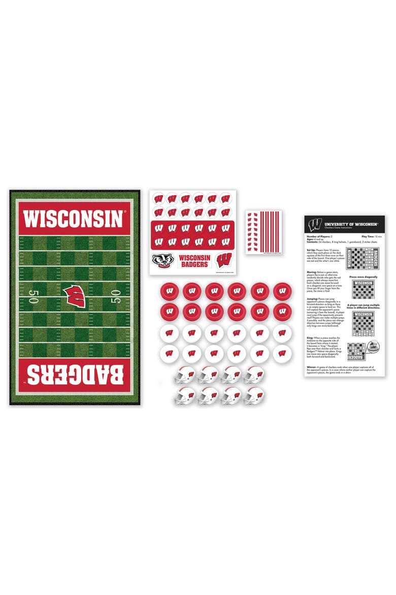 Wisconsin Badgers Checkers Board Game, Alternate, color, Multicolor