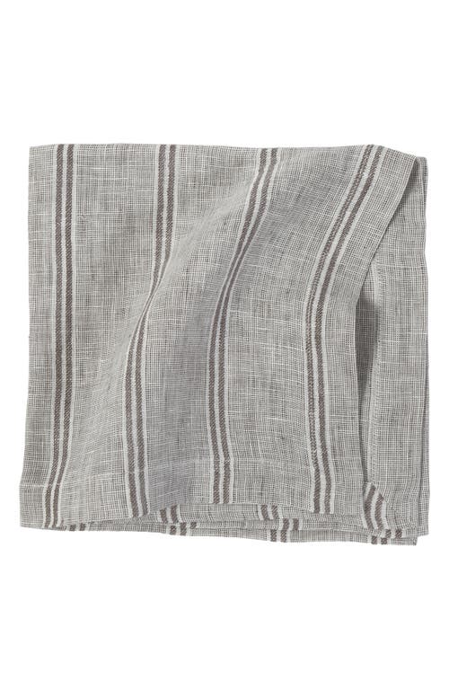 Pom Pom At Home Mendocino Set Of 4 Linen Napkins In Stone