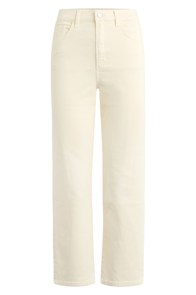 The Valentina Super High Waist Straight Leg Jeans, Alternate, color, GARDENIA