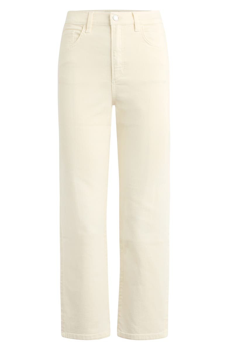 Favorite Daughter The Valentina Super High Waist Straight Leg Jeans, Alternate, color, Gardenia