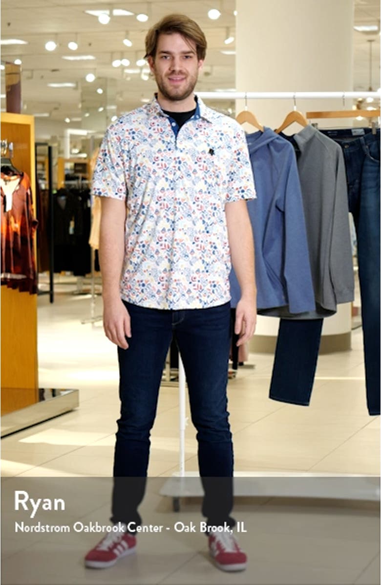 Clyde Floral Golf Polo, sales video thumbnail