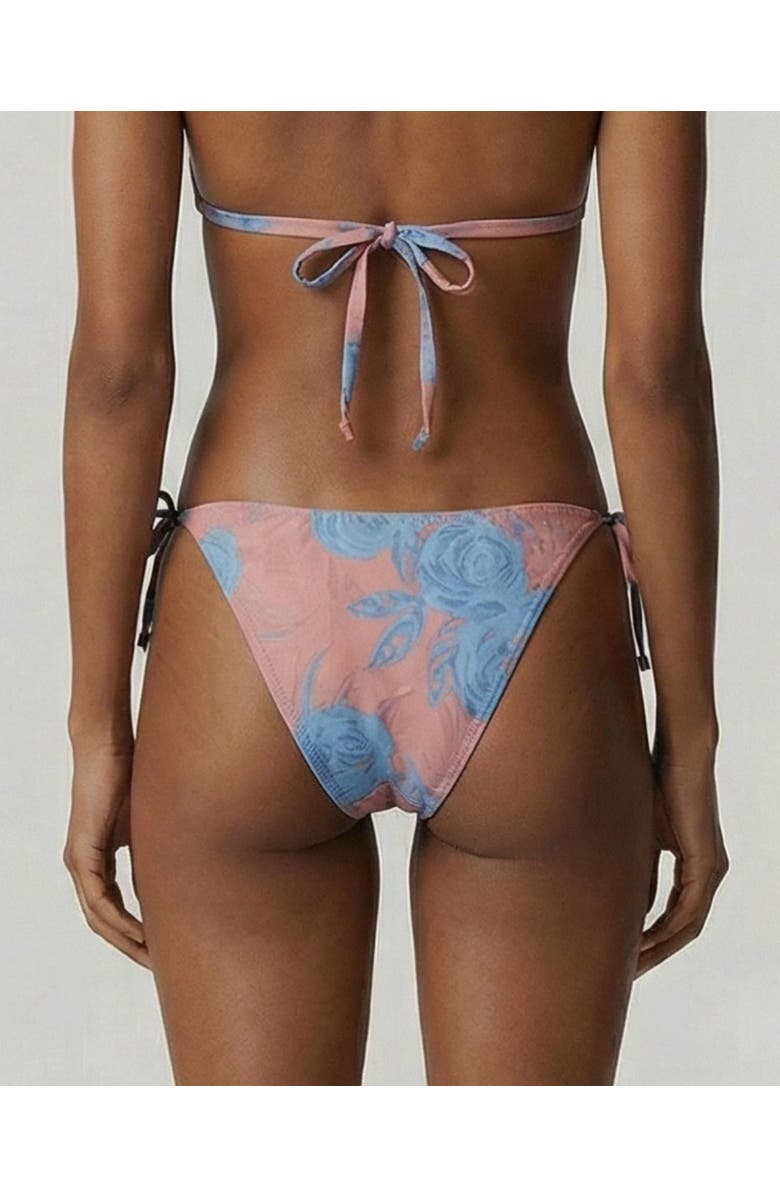 Lords of Harlech Monstera Floral Womens Bikini Bottom, Alternate, color, Monstera Floral Coral
