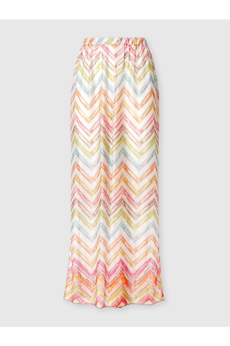 Printed Tulle Cover-up Palazzo Trousers, Alternate, color, Multicoloured