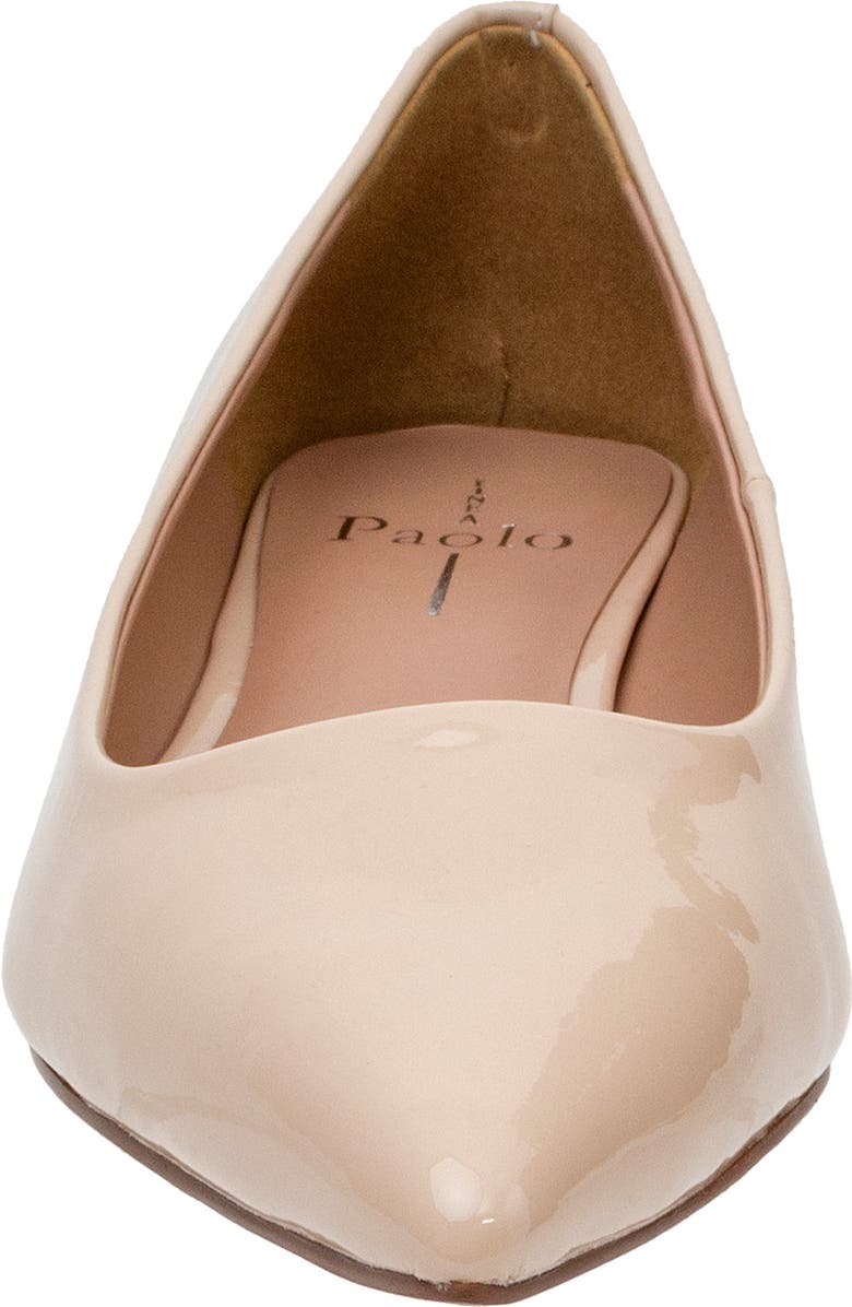 Linea Paolo Banks Patent Kitten Heel Pointed Toe Pump, Alternate, color, Blush